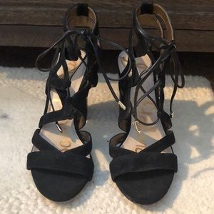 Like new Sam Edelman black suede heels